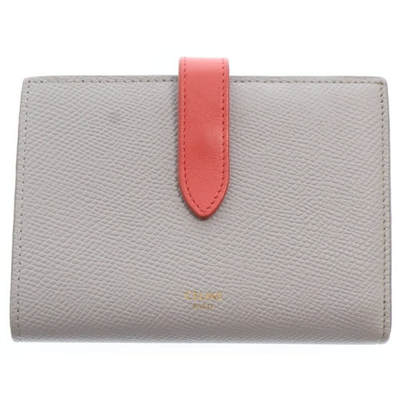 Celine Wallet Gray Leather Bifold - Picture 1 of 5